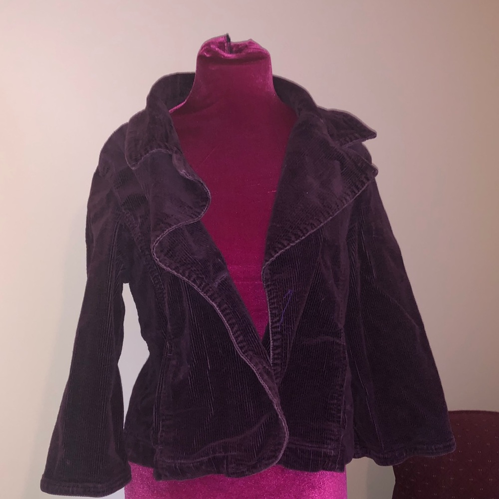 Dark Purple Corduroy Jacket
